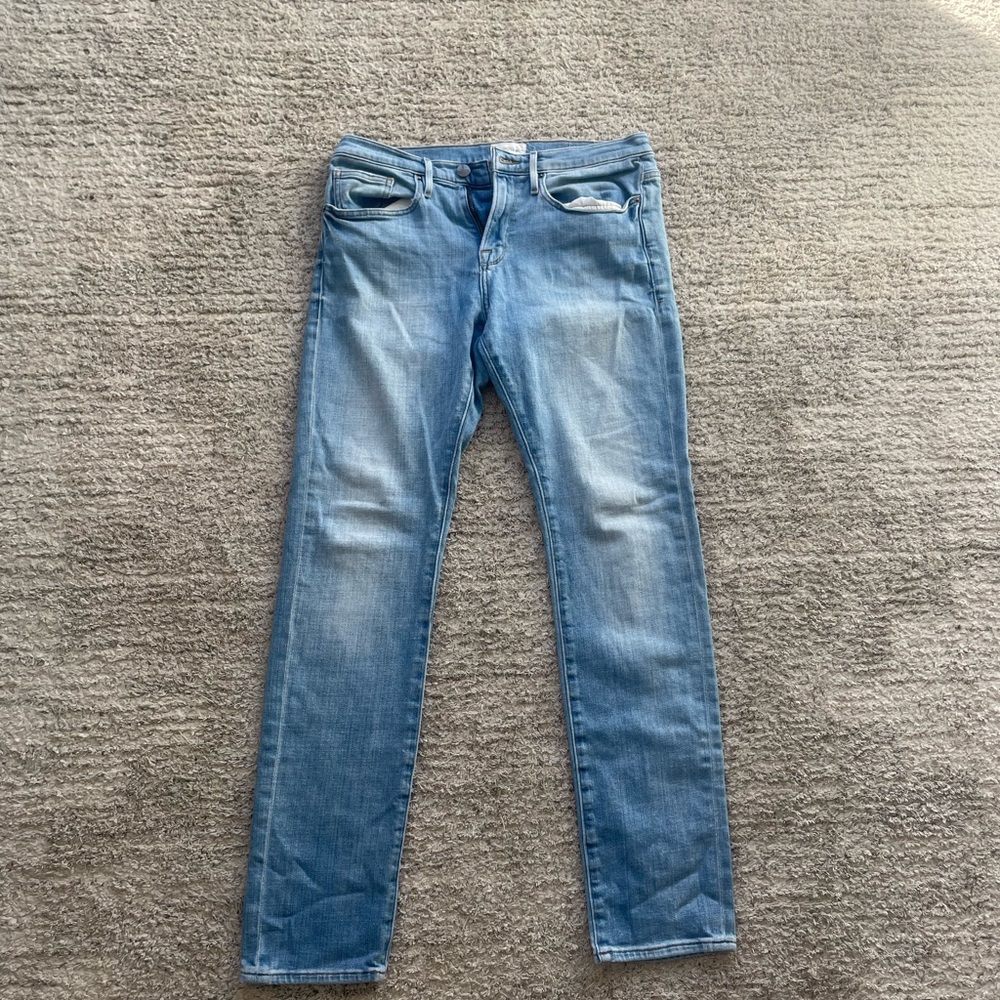 Frame Denim Men's Sky Blue Skinny Jeans